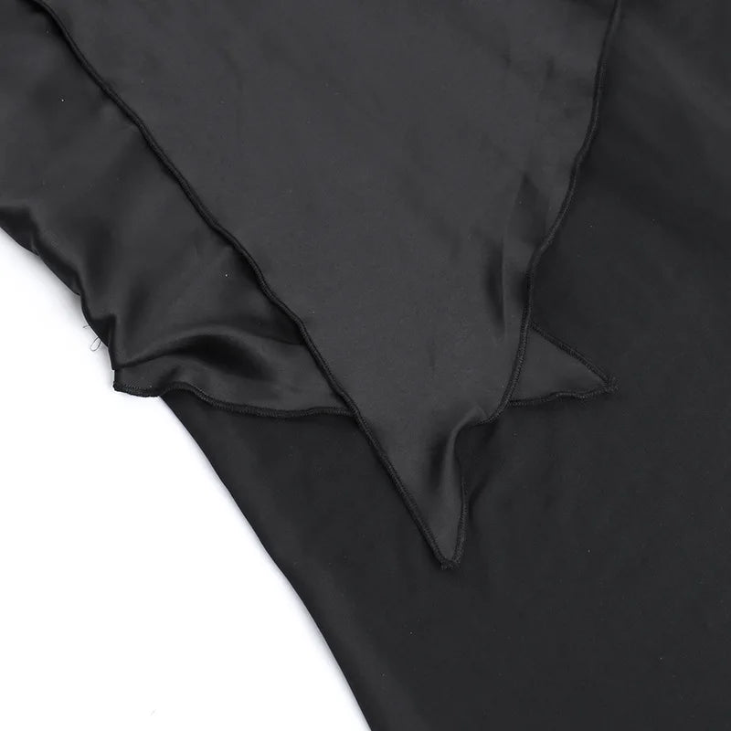 New Party Evening Dresses Elegant Black Slash Neck Maxi Dress For Women Fashion Short Sleeve Bodycon Banquet Vestidos Female