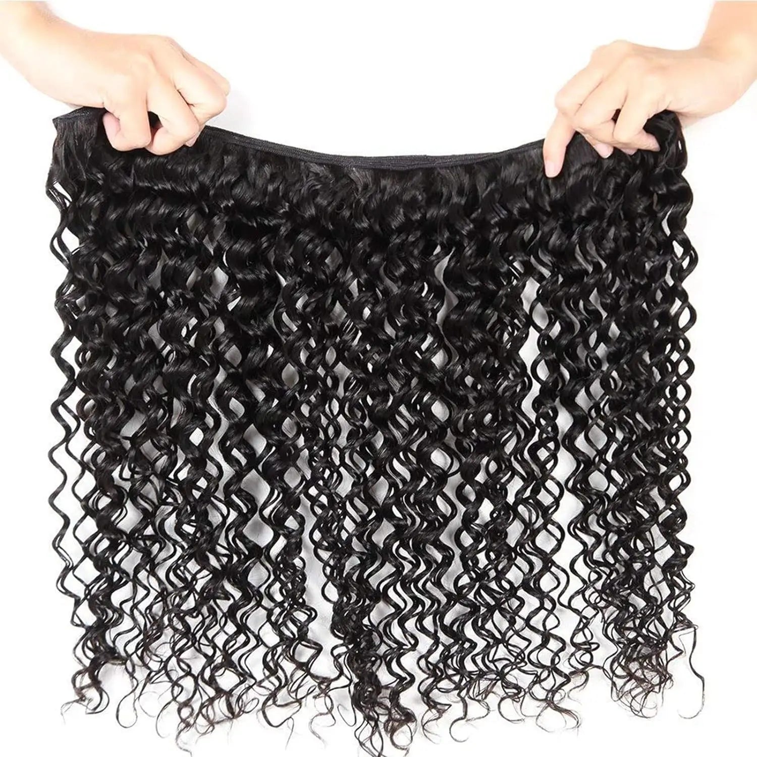 Malaysian Water Wave Bundles With Closure Wet and Wavy Curly Human Hair Bundles With Frontal Closure Remy Hair Weave Extensions