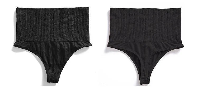 Women High Waist Tummy Control Panties Sexy Thong Panty Shapewear Belly Slimming Underwear Butt Lift Cincher Briefs Body Shaper