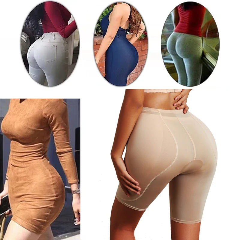 Butt Lifter Shapewear Shorts Women Fake Booty Enhancer Body Shaper Padded Hip Enhancer Panties Lingerie Hip Pads Fake Ass Panty