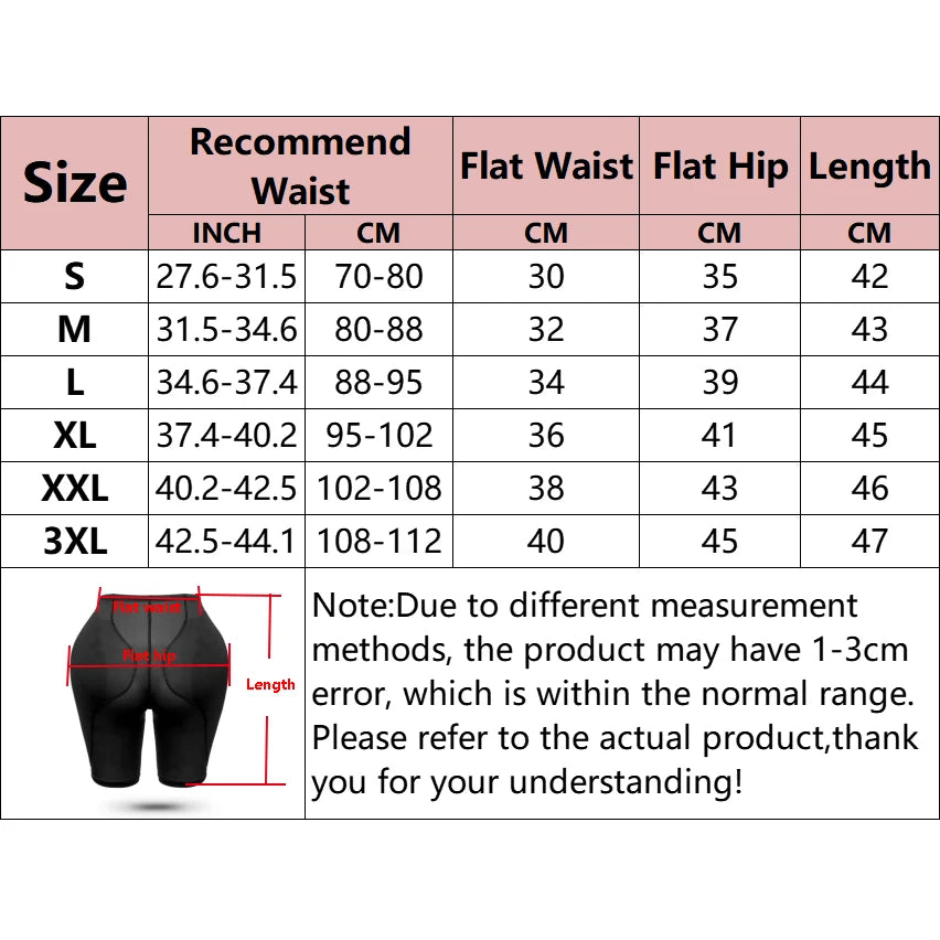 Butt Lifter Shapewear Shorts Women Fake Booty Enhancer Body Shaper Padded Hip Enhancer Panties Lingerie Hip Pads Fake Ass Panty
