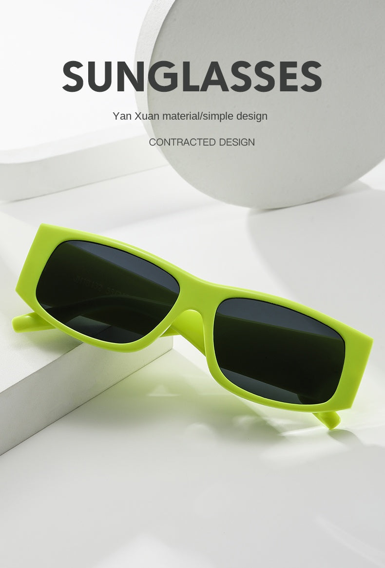 Brand Fashion Sunglasses New Small Frame Square Sun Glasses INS Trendy Retro Rectangle Women Men Outdoor Travel Gafas De Sol