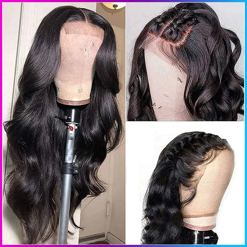 Synthetic Long  Wavy Wig for Women Middle Part Curly Natural Looking Heat Resistant Fiber for Daily