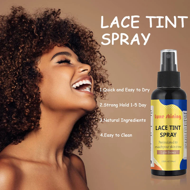 Lace Melting & Holding Spray Glue-Less Hair Adhesive For Wigs,Lace tint spray Wig Spray,Sweatproof Strong Natural Finishing Hold