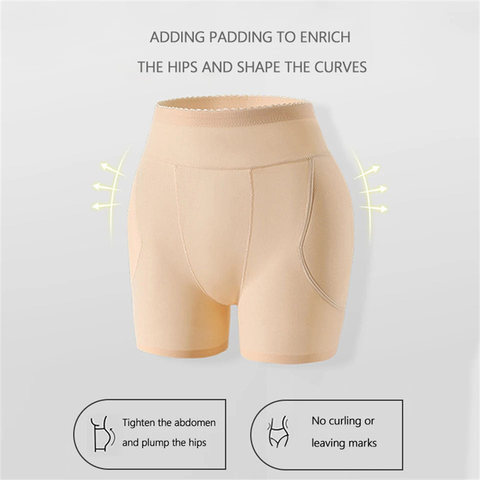 Wechery Underwear Women Fake Asses  Tummy Control Butt Lifte Breathable Hip Pads Panties Buttocks Enhancer Body Shapewear