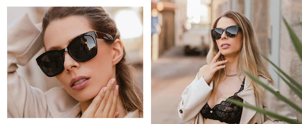 ZENOTTIC Fashion Cateye Polarized Sunglasses for Women - Oversized Sun Glasses UV400 Protection Retro Shades Designer Style