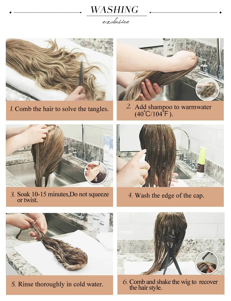 Loose Body Wave Synthetic Wigs Long Brown Blonde Ombre Wig with Bangs Wave Curl Wigs for Black Women Heat Resistant Daily Party