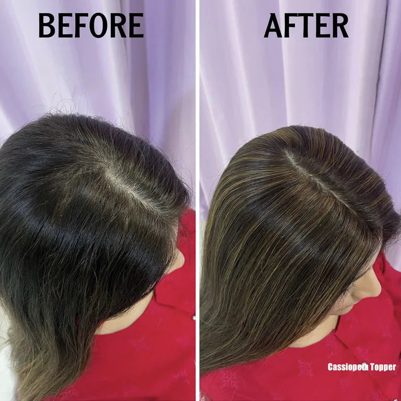 6x6 inch Injected Silk Skin Base Human Hair Women Topper Virgin European Hair Toupee Clips In Hairpiece Natural Scalp Top