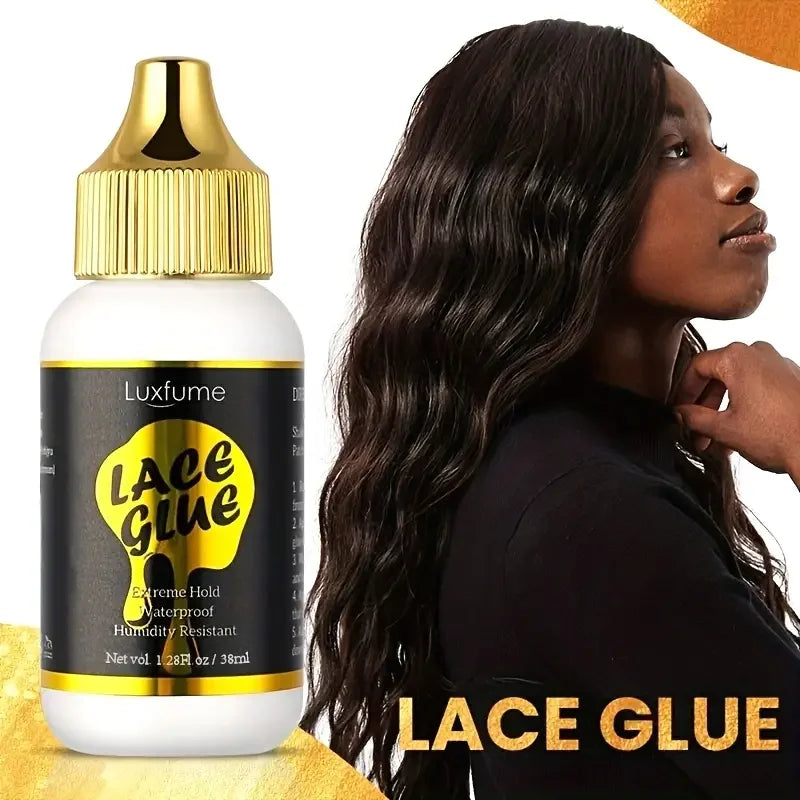 38ml Lace Glue Gel for Wig Stalling,Waterproof Wig Hair Adhesive,Unisex Durable Adhesive for Hair Accessories For All Hair Types