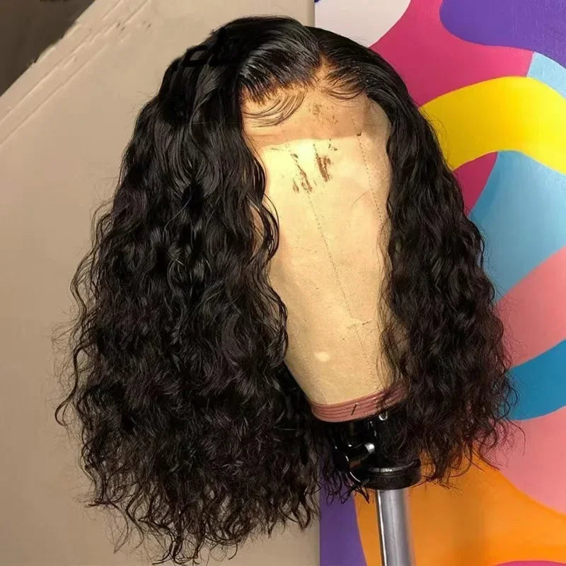 Fashionable Short Curly Synthetic Hair Wig for Women High Temperature Silk Processed Artificial Head Cover Popular African Style