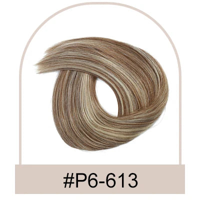Silk Top Base Swiss Lace Clip In Topper Straight Women Toupee With Bangs Breathable And Soft Real Human Hairpiece Blonde Color