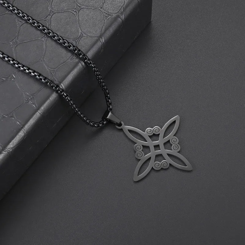 Stainless Steel Simple Witch's Irish Knot Necklace Infinity Witch Jewelry Women's Charm Casual Charm Jewelry Gift