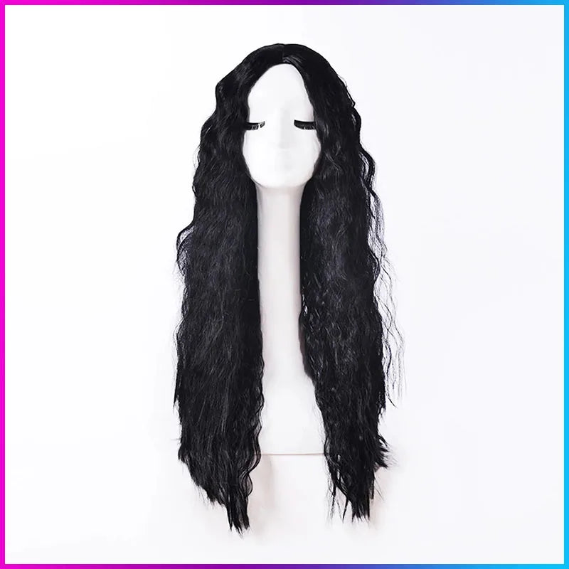 Synthetic Long  Wavy Wig for Women Middle Part Curly Natural Looking Heat Resistant Fiber for Daily