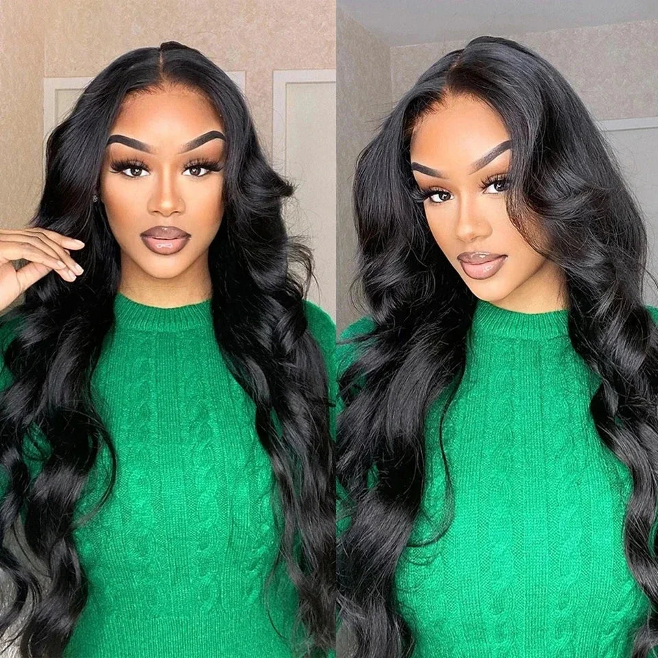 Ready to Wear 4x6 5x5 Pre Cut HD Lace Closure Glueless Wigs Human Hair Pre Plucked 36 Inch Brazilian Body Wave Lace Frontal Wigs