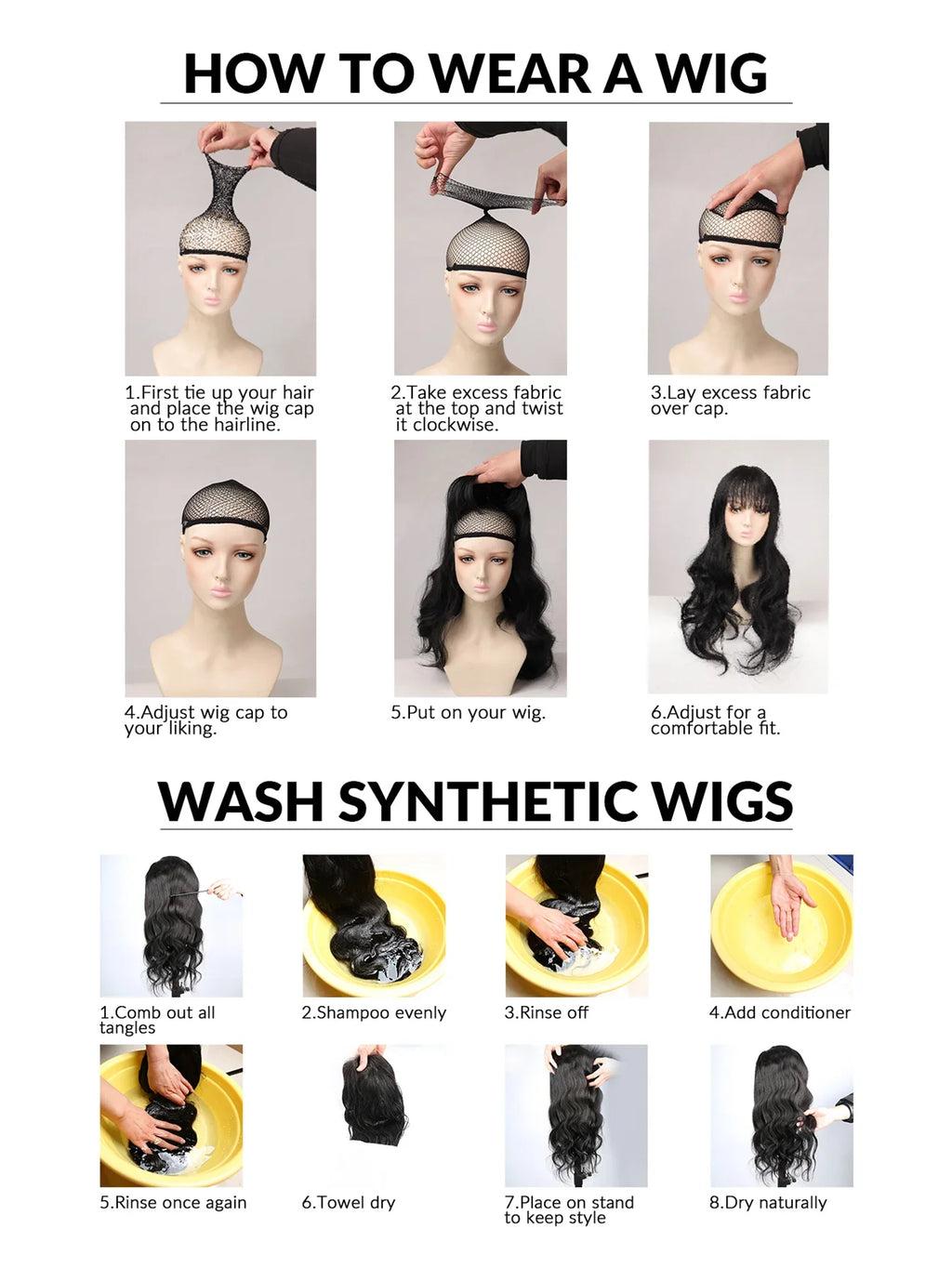 Short Straight Bob Black synthetic wig with fringe Ladies High temperature silk wig Christmas party Cosplay daily wear wig