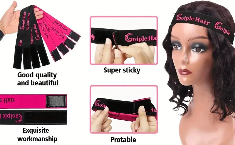 GOIPLE Lace Wig Adhesive Kit Fast Drying and Waterproof Glue Natural Perfect Invisible Bond Adhesives Products for Wigs Bonding