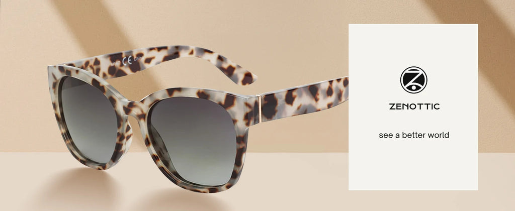 ZENOTTIC Fashion Cateye Polarized Sunglasses for Women - Oversized Sun Glasses UV400 Protection Retro Shades Designer Style