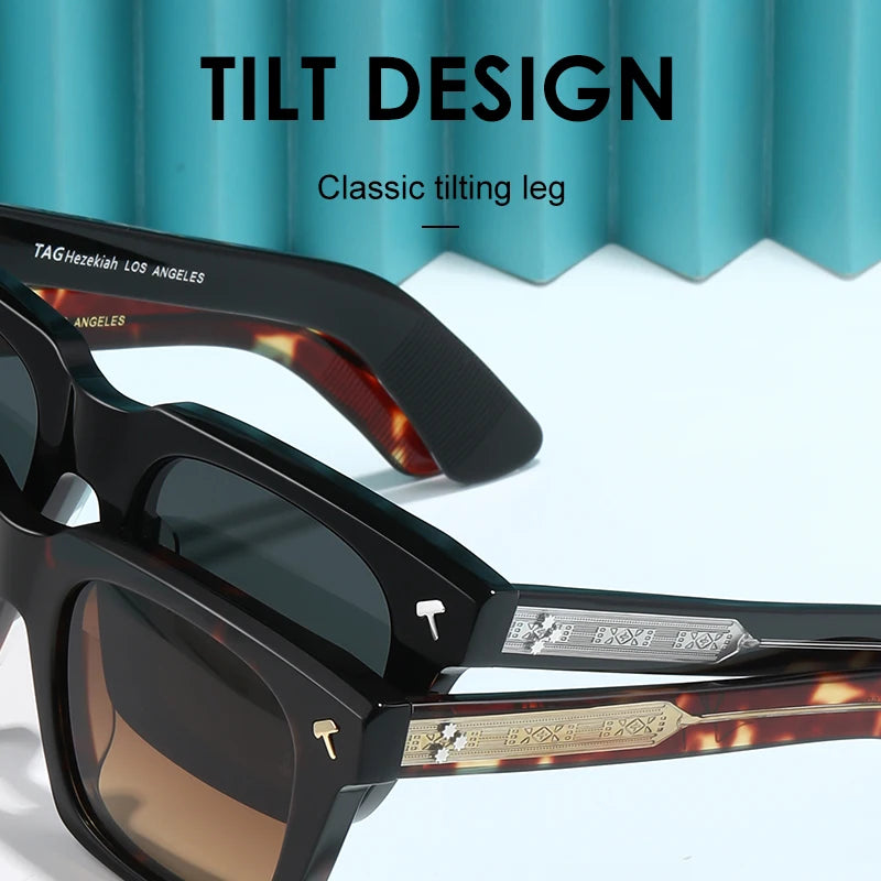 2025 new luxury Brand vintage Quentin Sun glasses Men Women Sunglass Driving Sunglasses Fashion Male Acetate UV400 eyeglasses