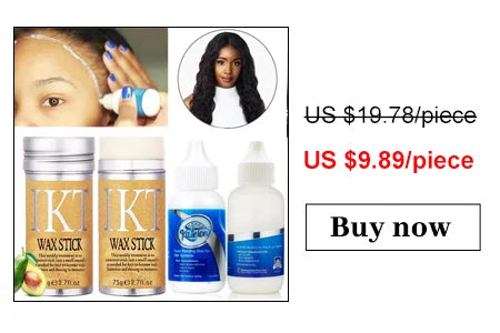 Wig Glue Waterproof Lace Glue Strong Hold Wig Adhesive for Toupee Frontal Professional Glue for Lace Front Wigs+Adhesive Remover