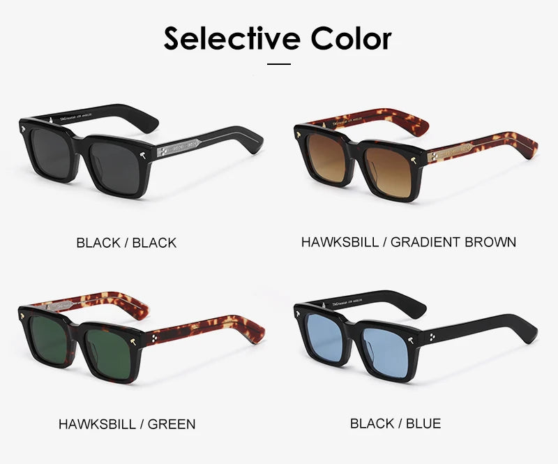 2025 new luxury Brand vintage Quentin Sun glasses Men Women Sunglass Driving Sunglasses Fashion Male Acetate UV400 eyeglasses