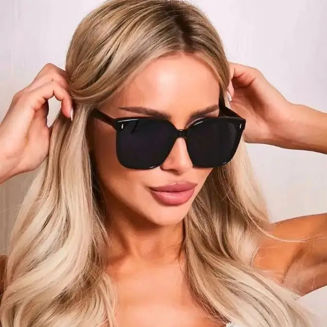 2pcs Polaroized Sunglasses Women Men Trendy Style Polarized Sun Glasses Square Eyeglasses UV400 Protection Streetwear Eyewear