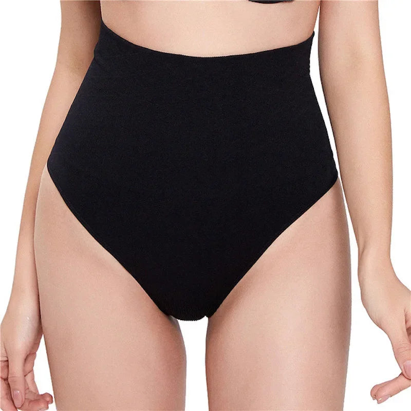 Women High Waist Tummy Control Panties Sexy Thong Panty Shapewear Belly Slimming Underwear Butt Lift Cincher Briefs Body Shaper