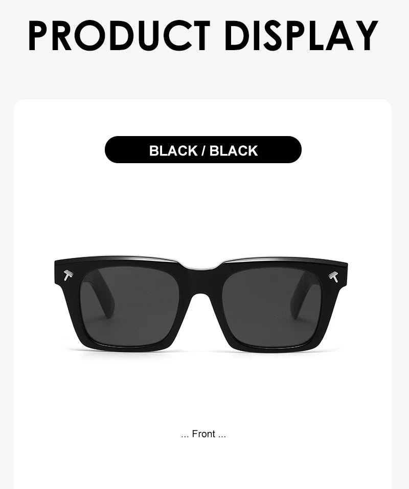 2025 new luxury Brand vintage Quentin Sun glasses Men Women Sunglass Driving Sunglasses Fashion Male Acetate UV400 eyeglasses
