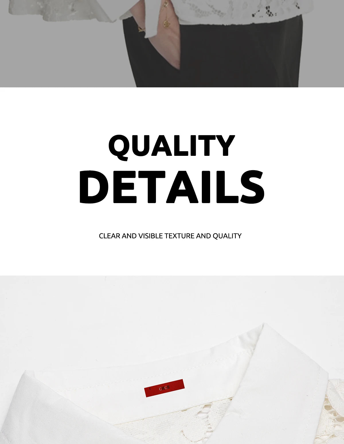 CHCH Shirt Fashion Women Blusas Mujer Office Lady Elegant Blouse Spring Hollow Out Lace V Neck Button Female Clothing
