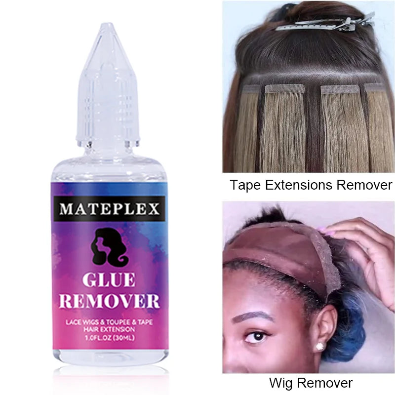 Wig Glue Waterproof Lace Glue Strong Hold Wig Adhesive for Toupee Frontal Professional Glue for Lace Front Wigs+Adhesive Remover