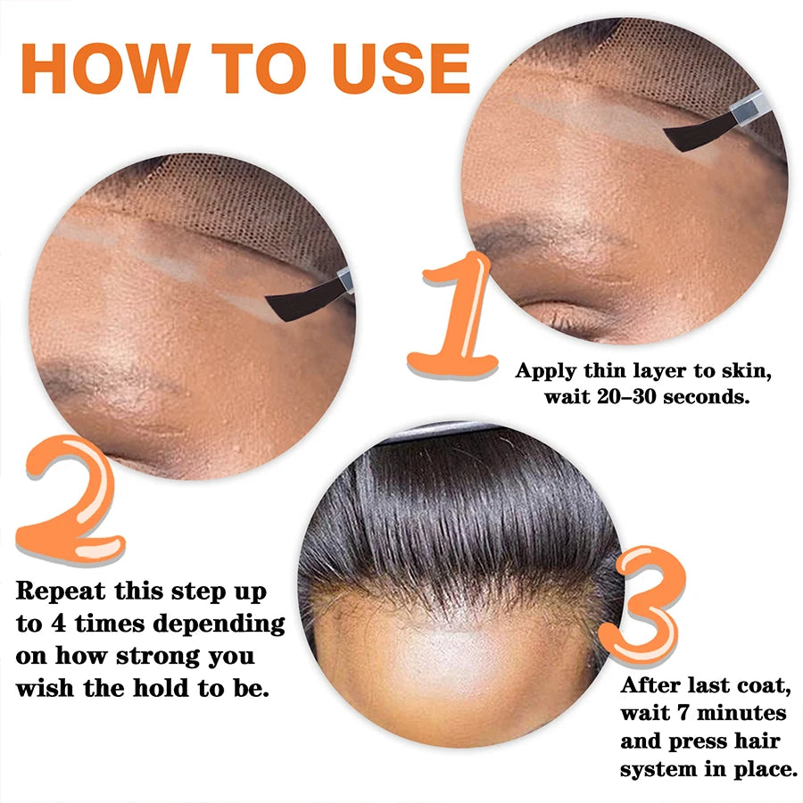 GOIPLE Lace Wig Adhesive Kit Fast Drying and Waterproof Glue Natural Perfect Invisible Bond Adhesives Products for Wigs Bonding