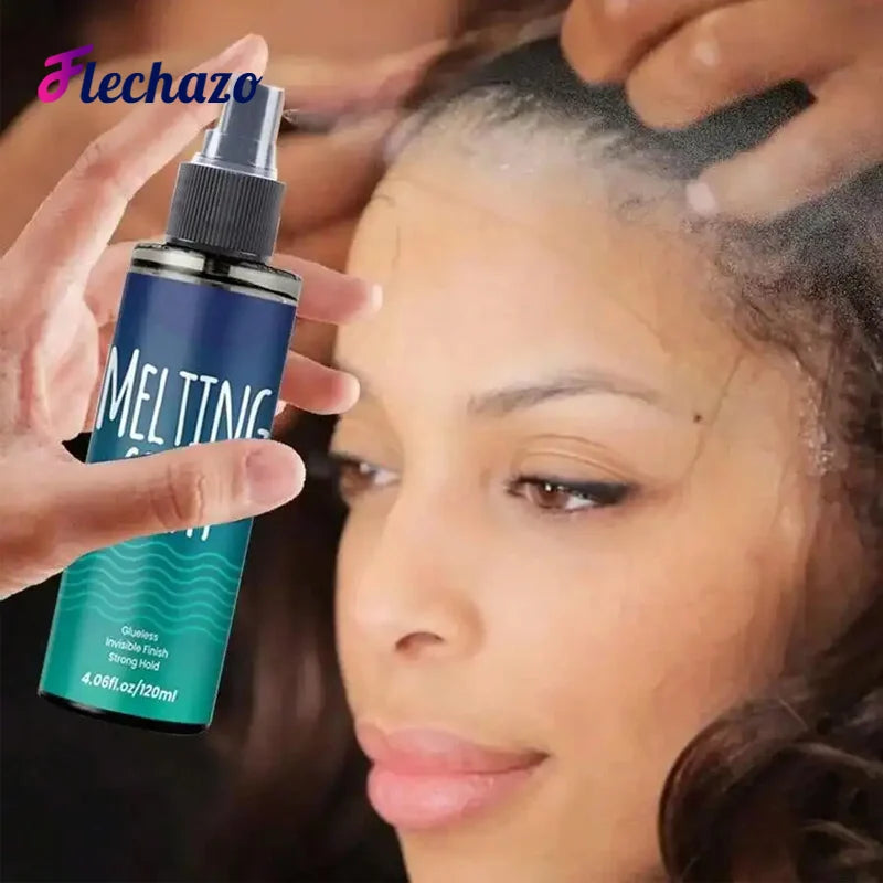Lace Melting Holding Spray Kit 7Pcs Lace Wig Glue Hair Bond Adhesive And Remover, Hair Wax Stick Edges Brush HD Wig Cap Wig Band