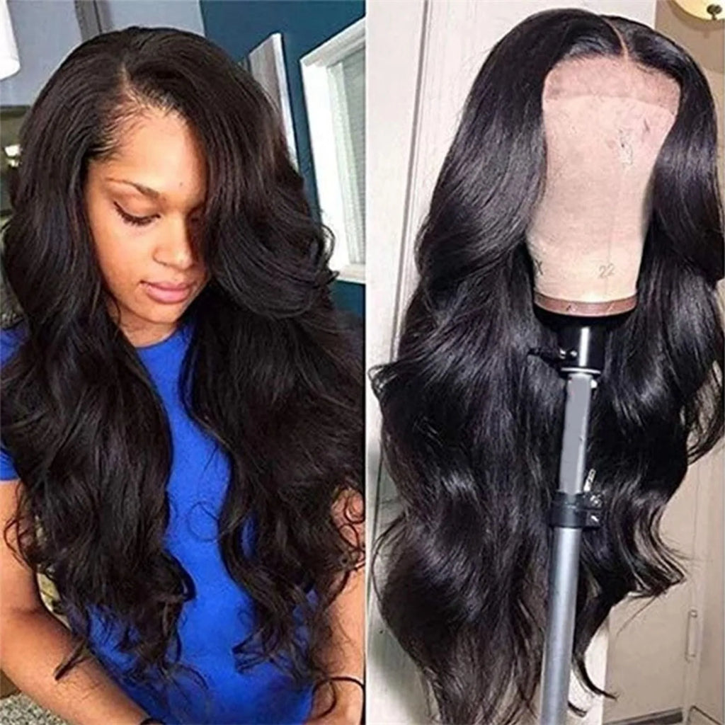 Synthetic Long  Wavy Wig for Women Middle Part Curly Natural Looking Heat Resistant Fiber for Daily