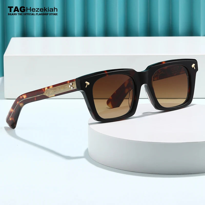 2025 new luxury Brand vintage Quentin Sun glasses Men Women Sunglass Driving Sunglasses Fashion Male Acetate UV400 eyeglasses