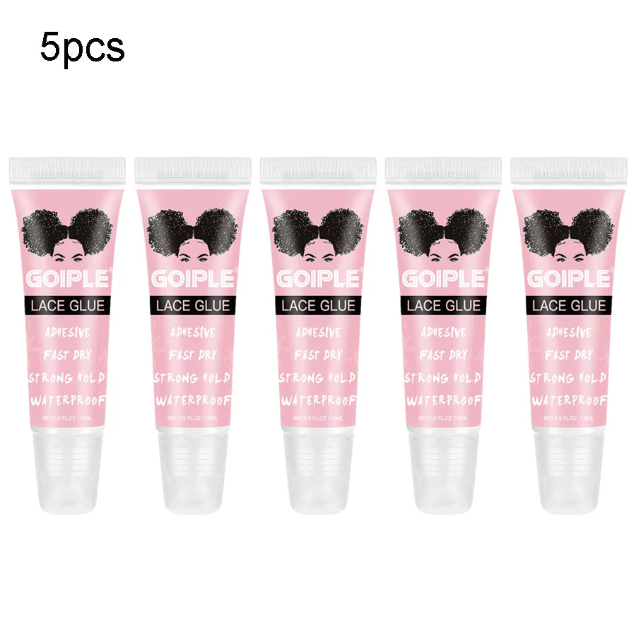 GOIPLE 15ml Wig Lace Glue Fast Dry Strong Hold Super Bonding Invisible Waterproof Adhesive For Wigs Synthetic Hair Bonding Glue