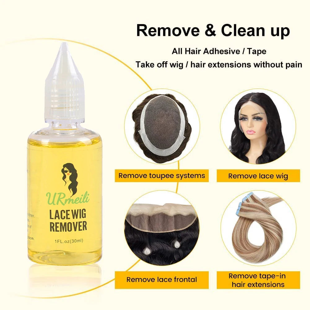 6Pcs Lace Wig Glue Kit with Lace Tint Spray Wig Installation Tool Set Includes Hair Wax Stick Lace Adhesive And Glue Remover