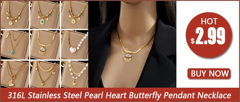DIEYURO 316L Stainless Steel Gold Color 3 Chains Necklace For Women 2022 Punk Street Trend Rustproof Neck Jewelry Gift Bijoux