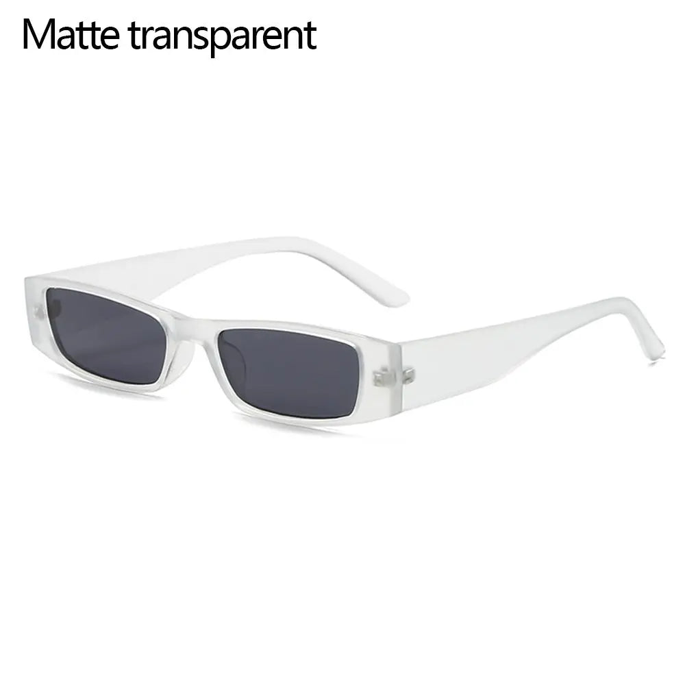 Retro Small Frame Sun Glasses Small Rectangle Sunglasses Vintage Square Narrow Sunglasses Trending Eyewear UV400