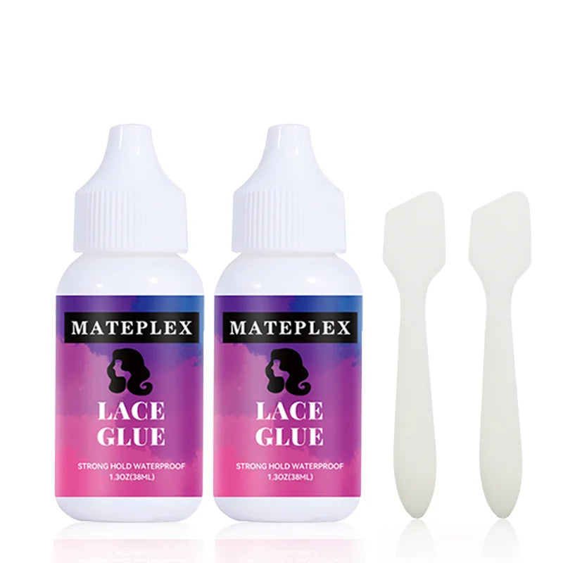Wig Glue Waterproof Lace Glue Strong Hold Wig Adhesive for Toupee Frontal Professional Glue for Lace Front Wigs+Adhesive Remover