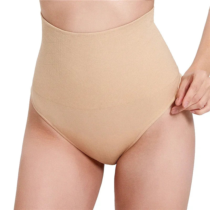 Women High Waist Tummy Control Panties Sexy Thong Panty Shapewear Belly Slimming Underwear Butt Lift Cincher Briefs Body Shaper