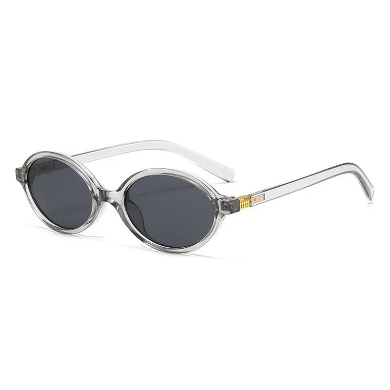 4PCS Fashion Korean Sweet Cool Spicy Girl Sunglasses for Women Men  Retro Oval Fashion Eyewear