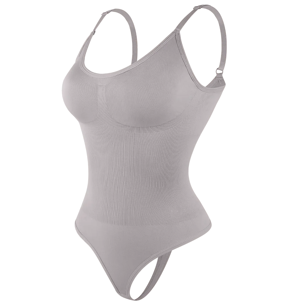 Bodysuit Women Shapewear Tummy Control Butt Lifter Body Shaper Smooth Invisible Under Dress Slimming Underwear Low Neck Jumpsuit