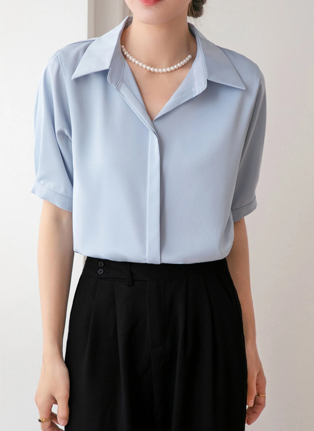 Summer New Women's Blouse Casual Loose Short Sleeve Ladies Shirt Japanese Fashion Pullover Button Up Female Clothing Elegant Top