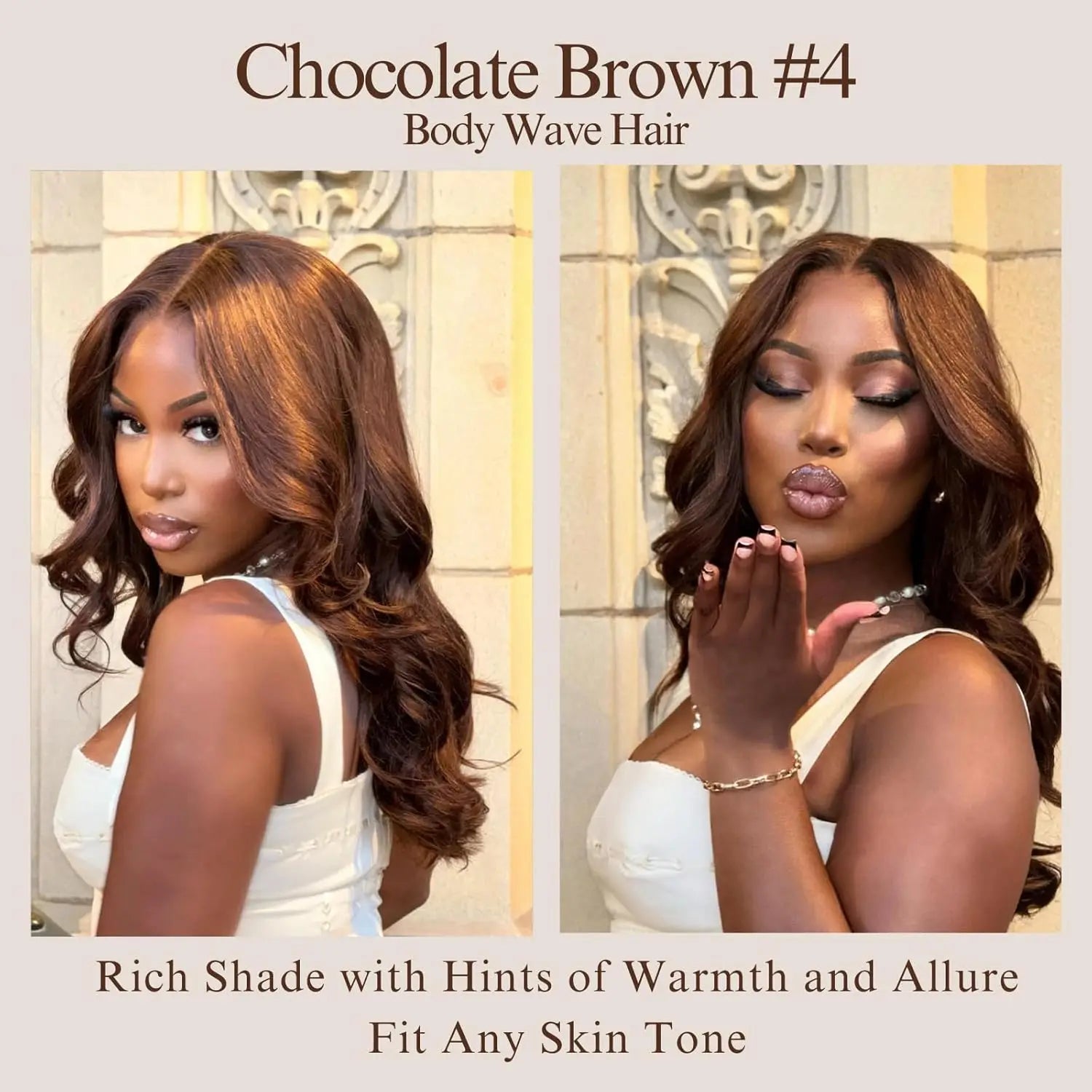 Bundles with Closure Body Wave Bundles Human Hair With 4x4 Lace Closure Brown Blonde Colored 3/4 Bundles Hair Remy For Women