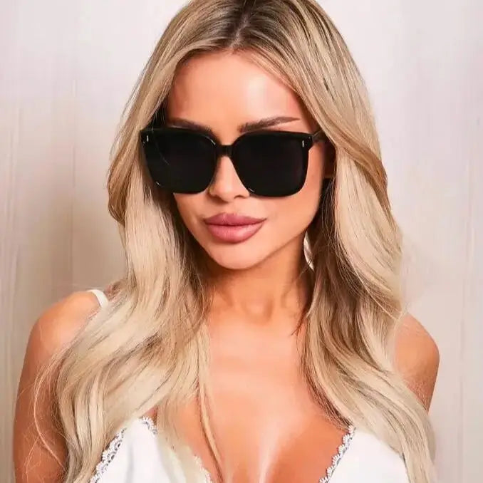 2pcs Polaroized Sunglasses Women Men Trendy Style Polarized Sun Glasses Square Eyeglasses UV400 Protection Streetwear Eyewear