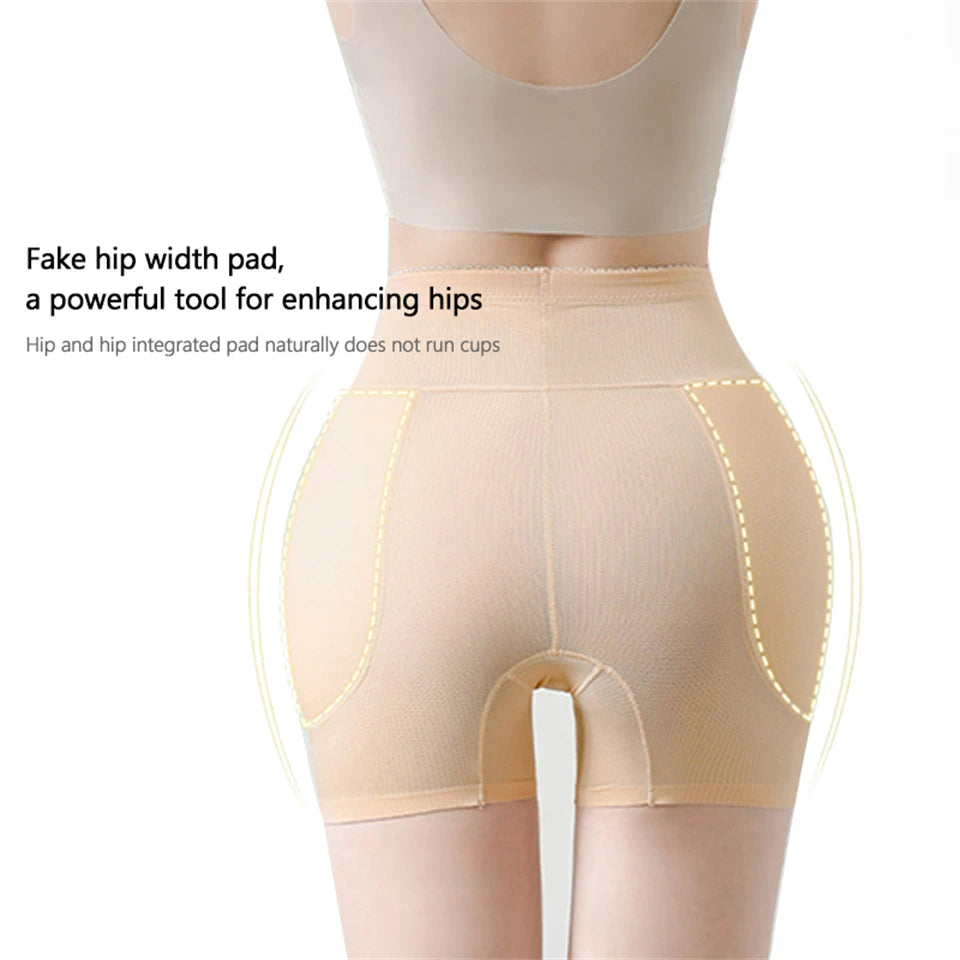 Wechery Underwear Women Fake Asses  Tummy Control Butt Lifte Breathable Hip Pads Panties Buttocks Enhancer Body Shapewear