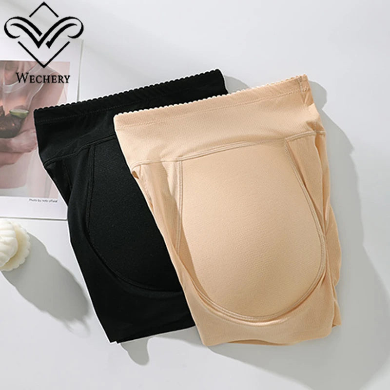 Wechery Underwear Women Fake Asses  Tummy Control Butt Lifte Breathable Hip Pads Panties Buttocks Enhancer Body Shapewear
