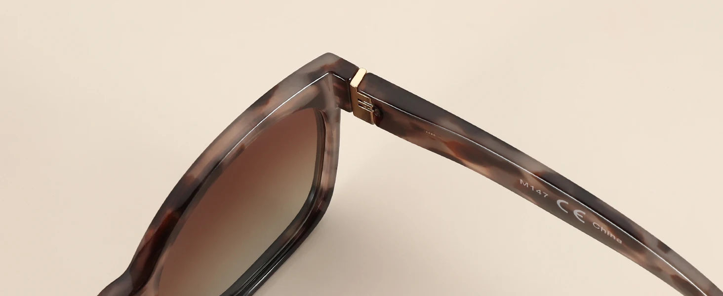 ZENOTTIC Fashion Cateye Polarized Sunglasses for Women - Oversized Sun Glasses UV400 Protection Retro Shades Designer Style