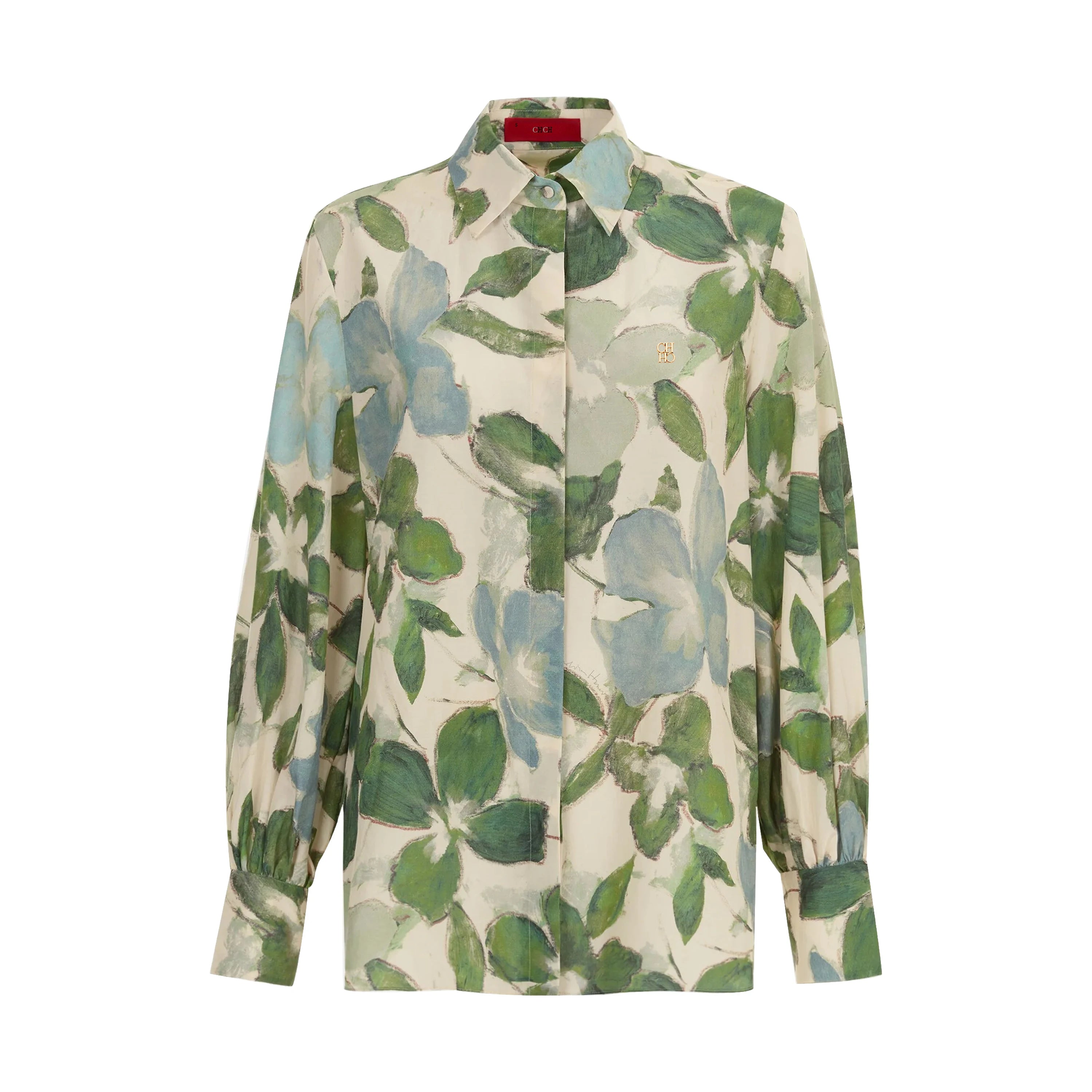 CHCH Women Printing Tops Blouses Fashion Print Casual Long Sleeve Office Lady OL Shirts Slim Blusas