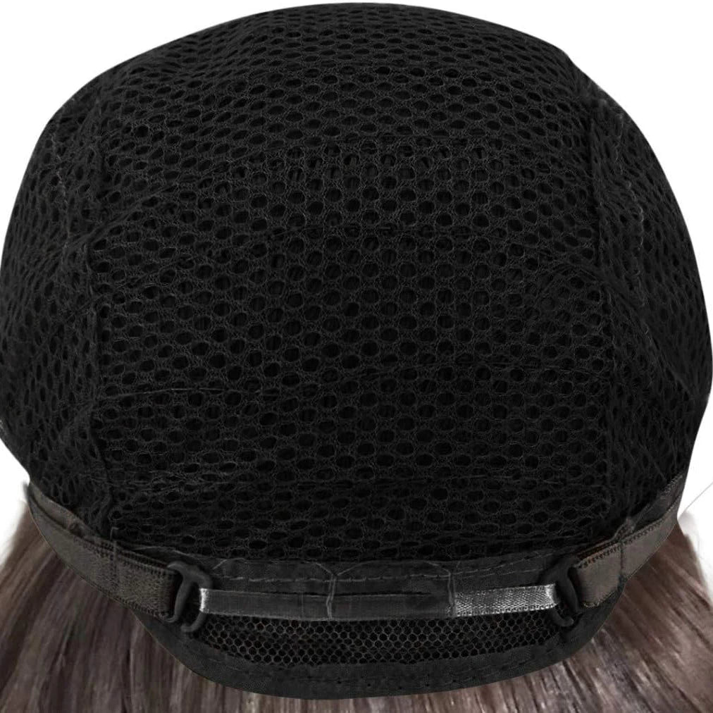 Women's Straight Bob Black Coral Wig- Short Black Bob Wig With No Bangs Short Middle Part Synthetic Wig For Party