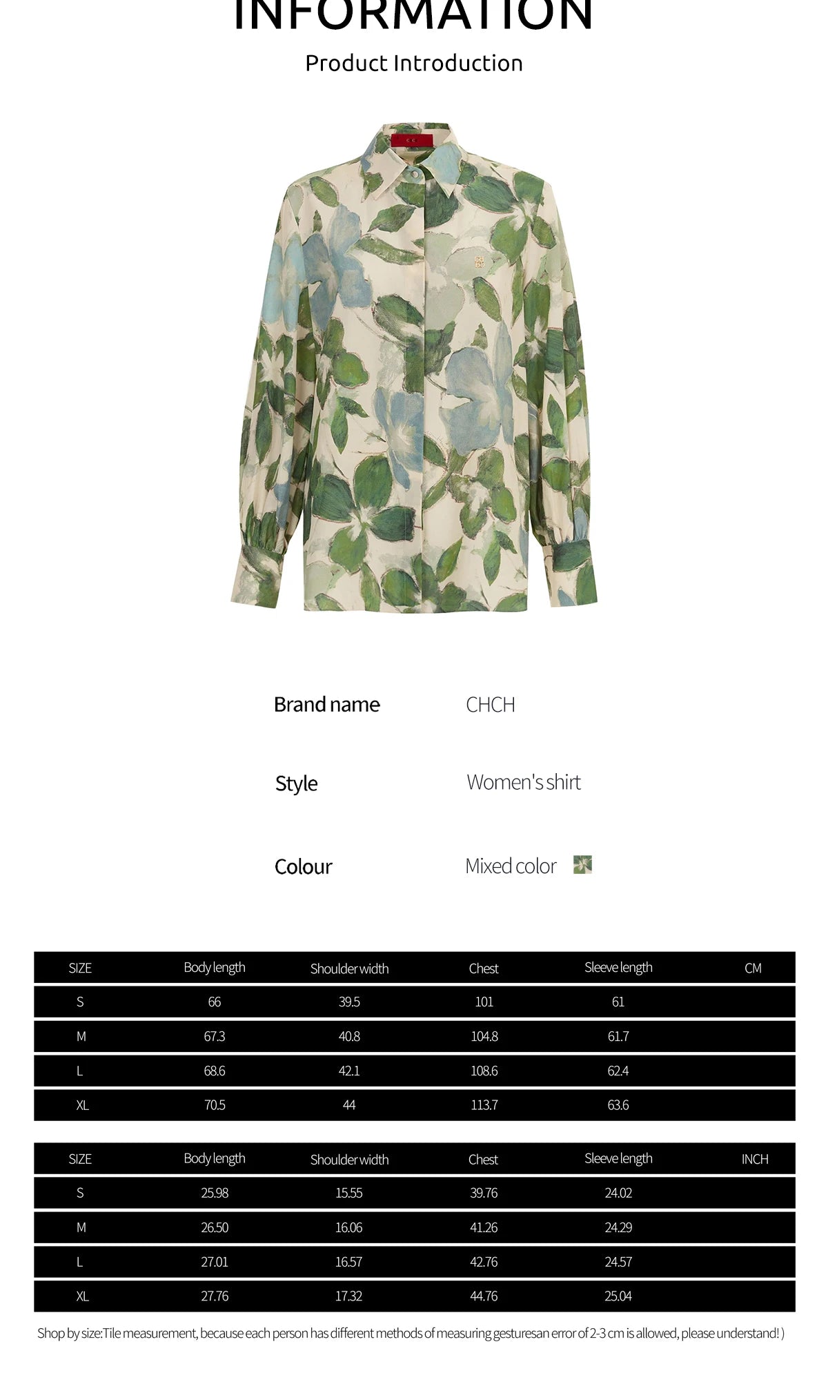 CHCH Women Printing Tops Blouses Fashion Print Casual Long Sleeve Office Lady OL Shirts Slim Blusas